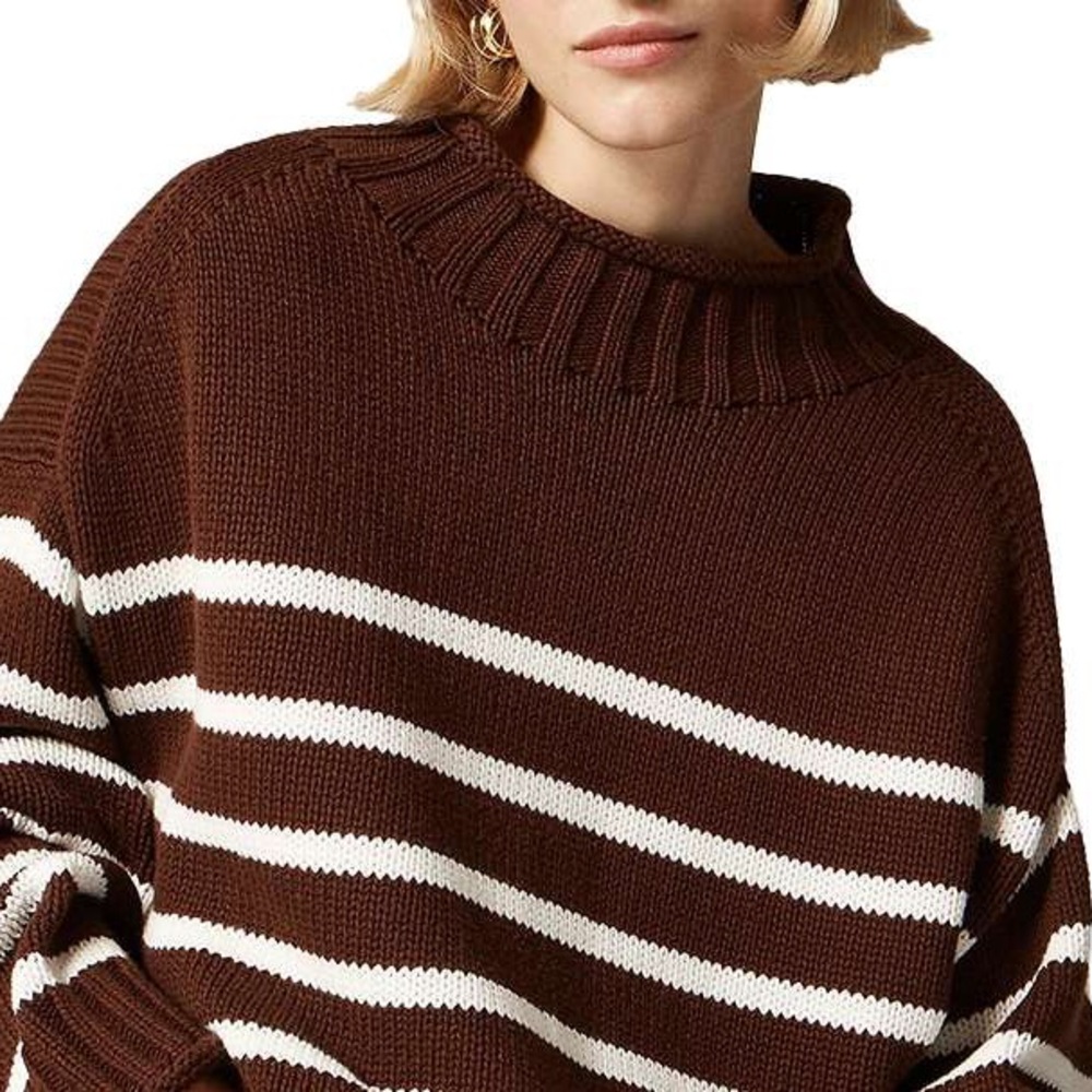 J.Crew Striped Rollneck Sweater - NWT - Picture 2 of 8